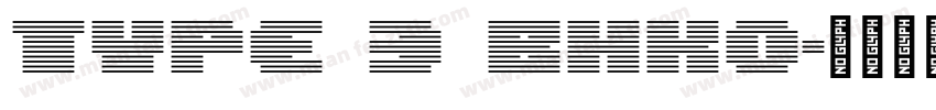 Type 3 BHKO字体转换